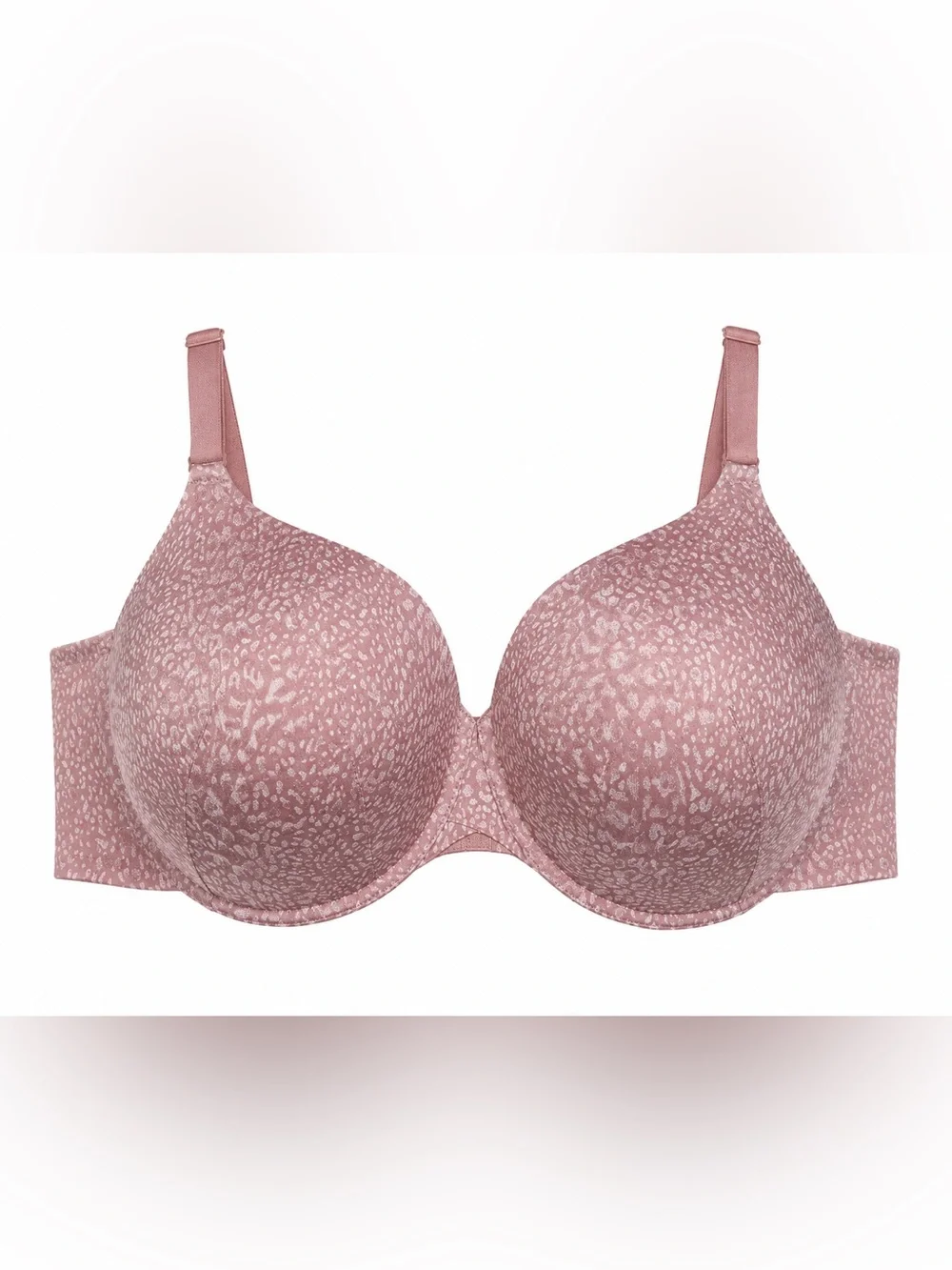 Cacique Dusty Rose Leopard Print T-Shirt Bra